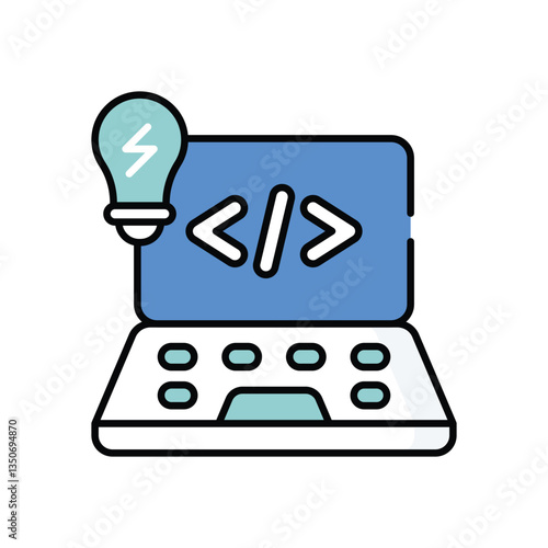 hackathon vector icon stock illustration