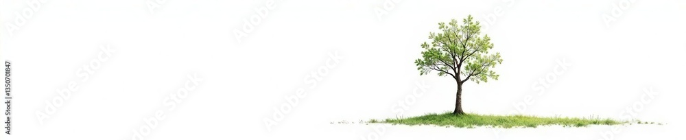 Single tree trunk isolated on white background, nature, solitude Single tree trunk isolated on white background, nature, solitude