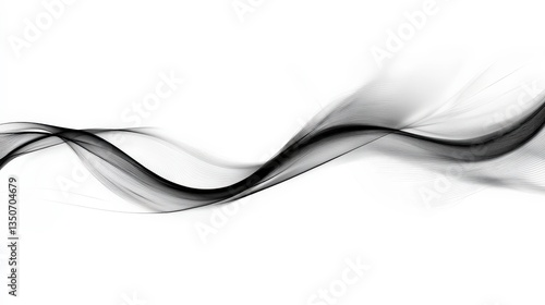 Abstract Black Lines on White Background for Text