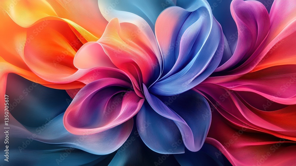 Abstract Colorful Flower Petals Abstract Colorful Flower Petals
