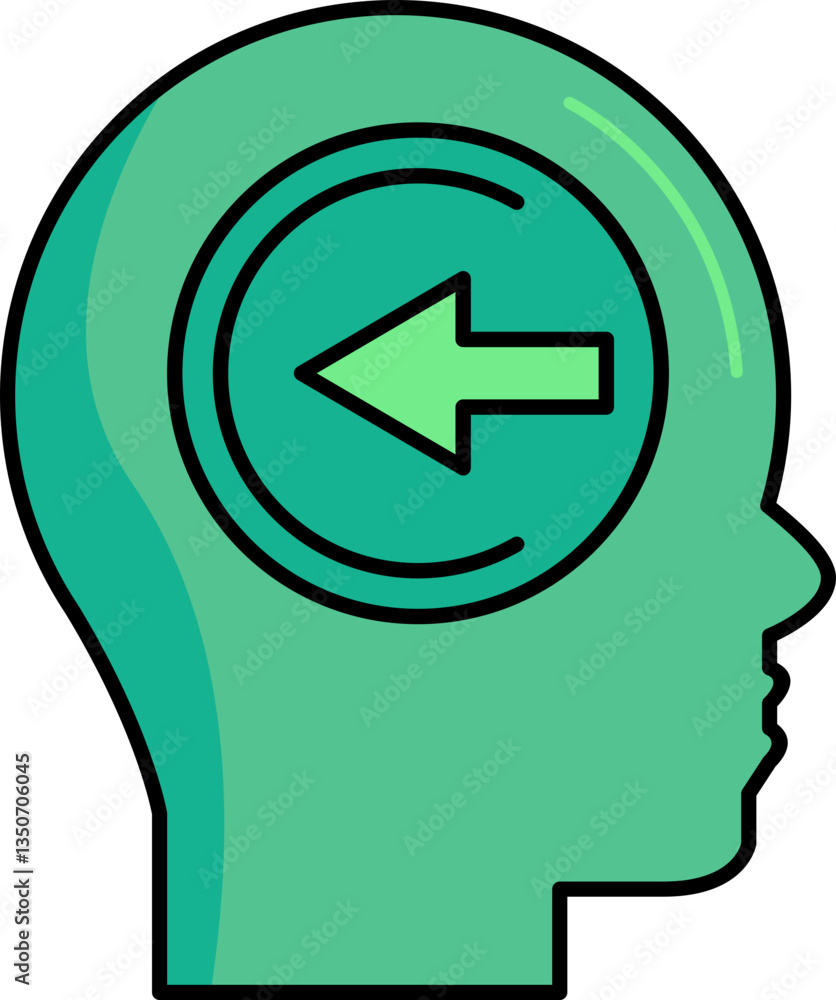 Mind Process Icon Element Set Mind Process Icon Element Set