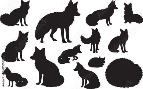 Fox Silhouette - Elegant and Wild Animal Icon