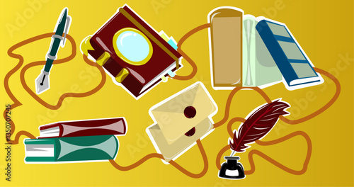 books and notebook iconos y recursos