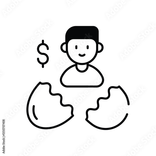 Business Incubator vector icon stock illustration