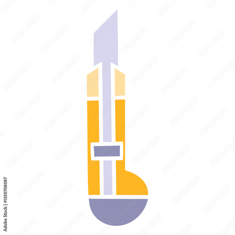 Fototapeta premium vector illustration of cutter knife