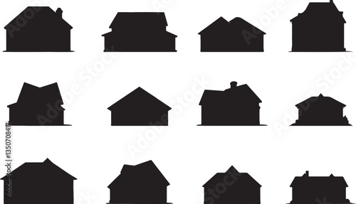 House Silhouette - Residential and Home Design Icon