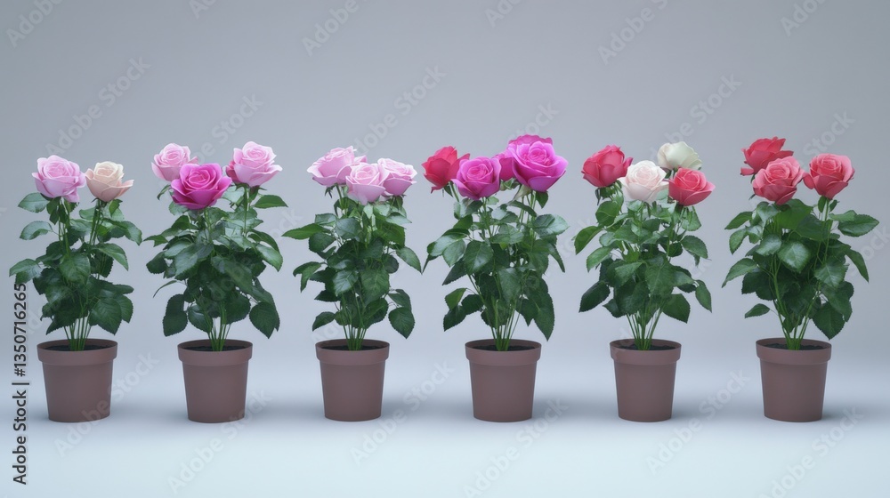 Pastel Roses in Full Bloom on Isolated Background Pastel Roses in Full Bloom on Isolated Background