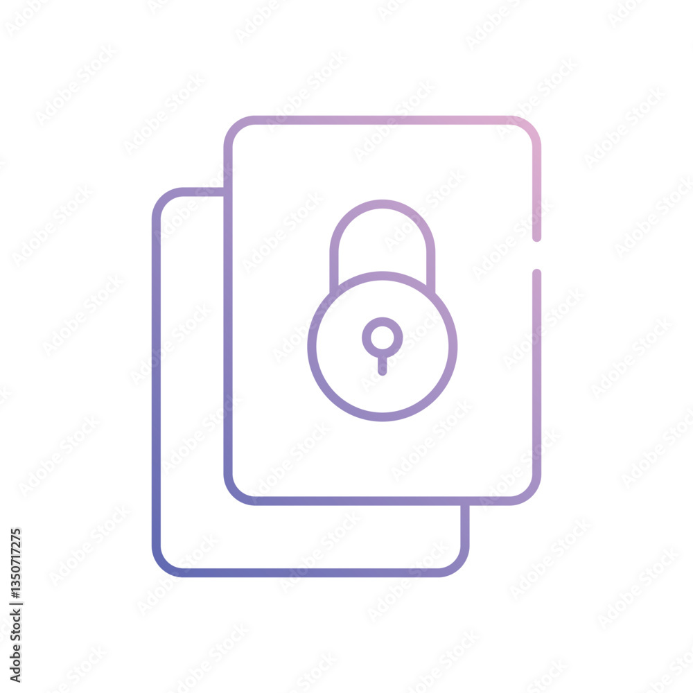 Encryption vector icon stock illustration Encryption vector icon stock illustration