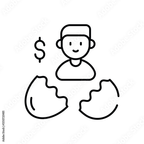 Business Incubator vector icon stock illustration