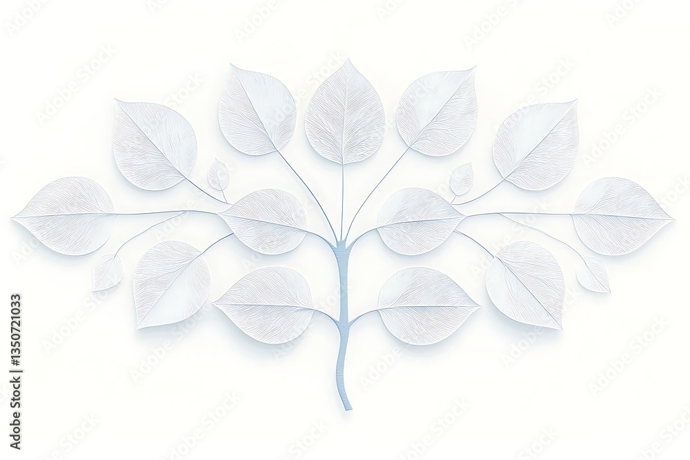 Pastel Branch for White Background. Pastel Branch for White Background.