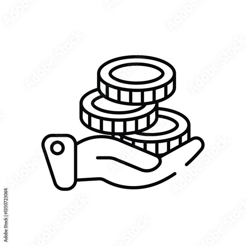 Ioc  vector icon stock illustration