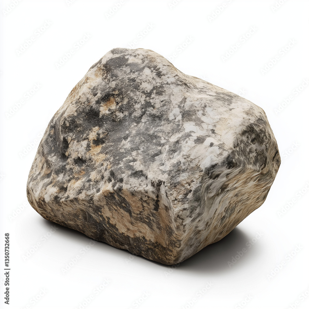 Isolated Rock on White Background High-Resolution Stock Photo of a Gray Stone Isolated Rock on White Background High-Resolution Stock Photo of a Gray Stone
