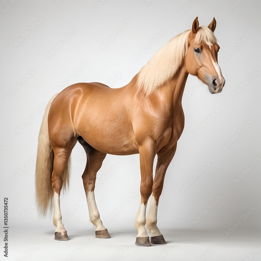 Obraz premium Palomino Horse Studio Shot