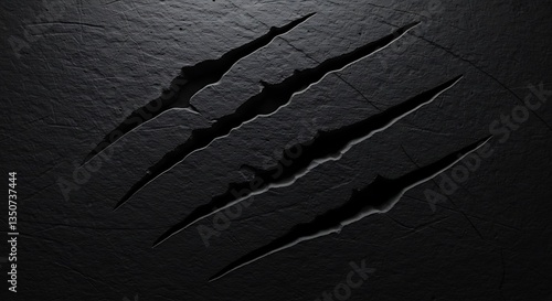Dark Background with Claw Marks Texture Abstract Grunge Design Concept