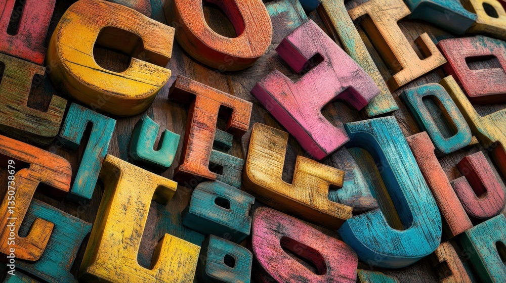 Vibrant Typography Art for Creative Design Elements Vibrant Typography Art for Creative Design Elements