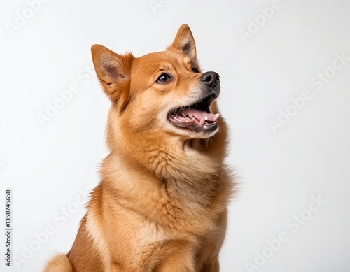 Adorable Finnish Spitz Dog Portrait
