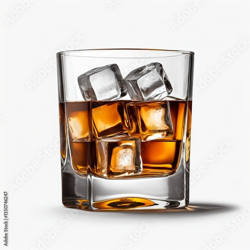 Whiskey on the Rocks in Rocks Glass