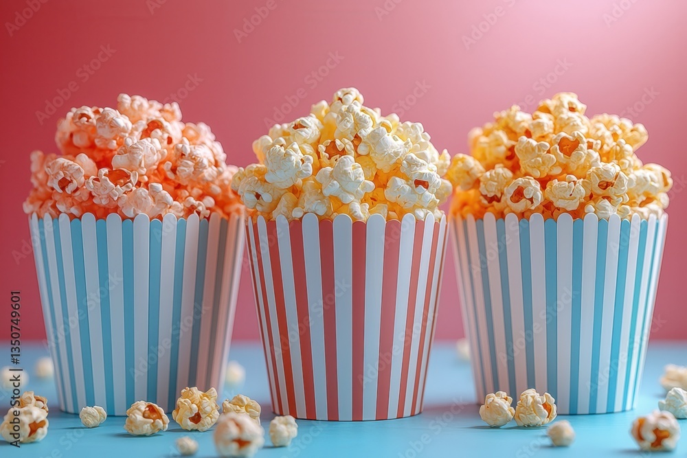 Buttery, sweet, and salty popcorn kernels make a delicious snack and colorful treat! Striped bags filled with food – a perfect salty, tasty, and fun treat. Buttery, sweet, and salty popcorn kernels make a delicious snack and colorful treat! Striped bags filled with food – a perfect salty, tasty, and fun treat.