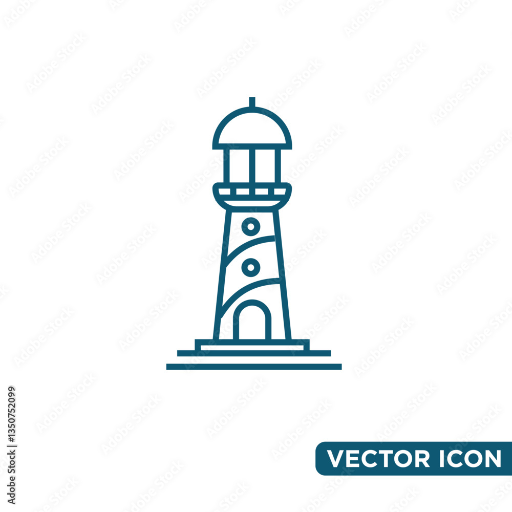 Simple Lighthouse Icon Design Template Simple Lighthouse Icon Design Template