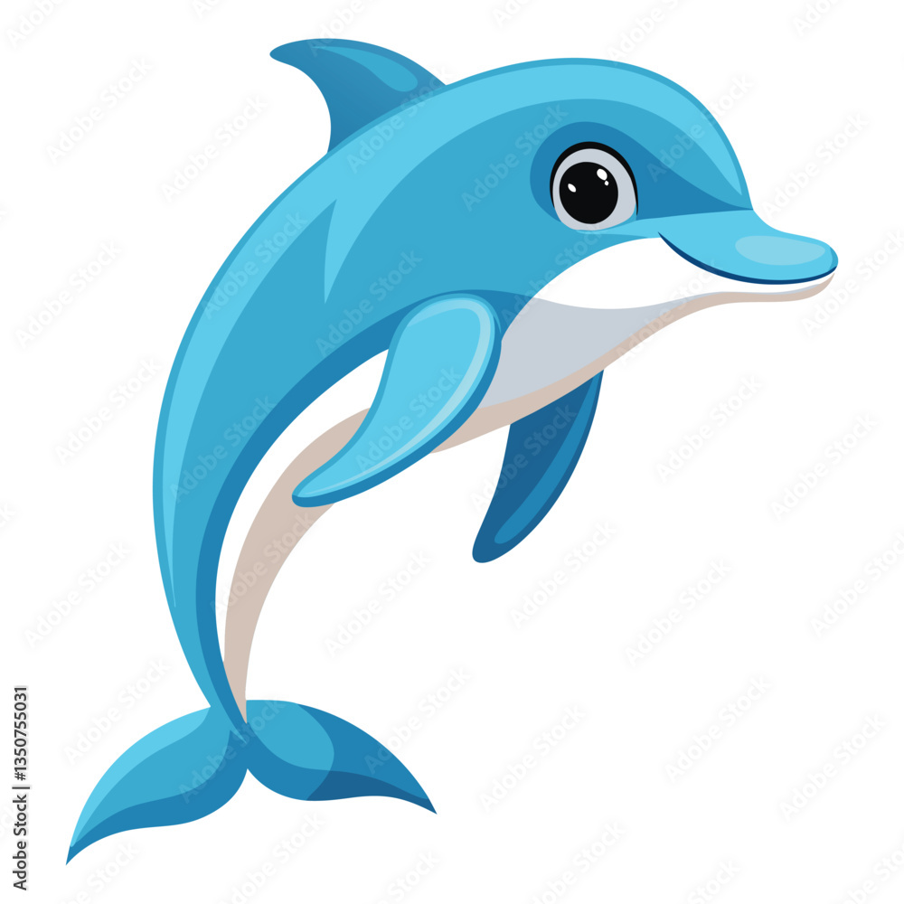 Naklejka premium Graceful Dolphin Vector Available on EPS File