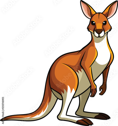 Cute Kangaroo Vector Available on EPS File