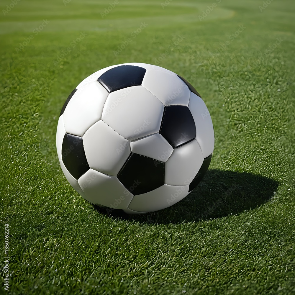 Fototapeta premium Soccer Ball on Green Grass