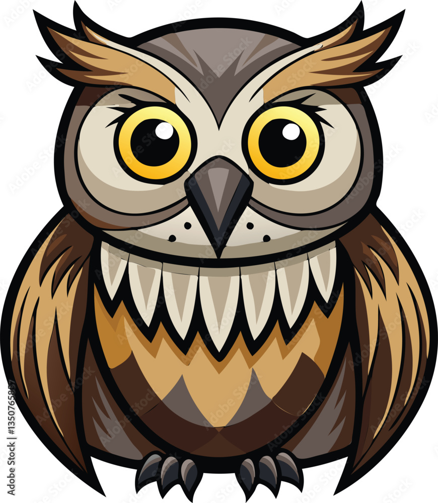 Sleeping Cute Owl Vector Illustration Available on EPS File Sleeping Cute Owl Vector Illustration Available on EPS File