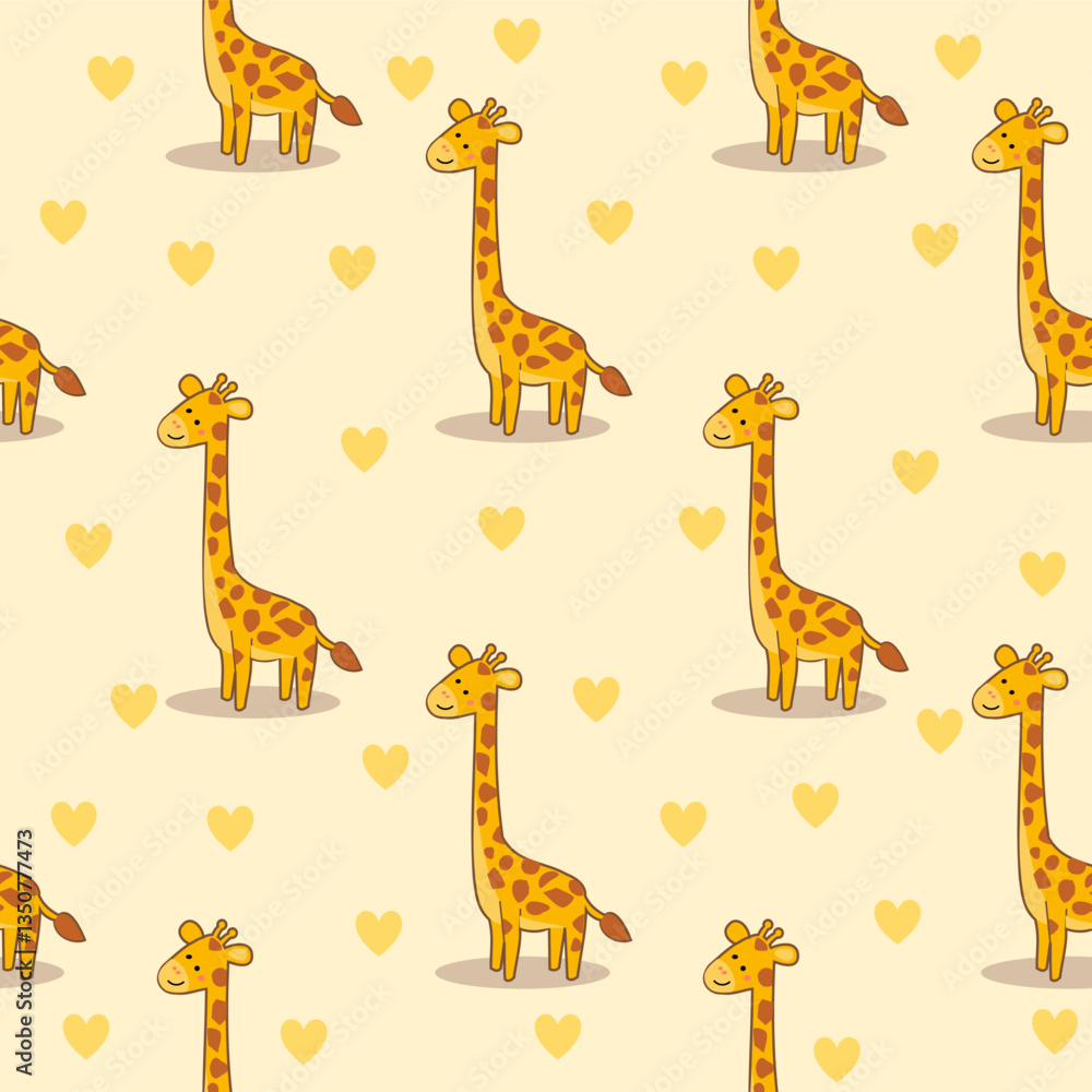 Cute animals seamless pattern background. Cute animals illustration. Animals background. Perfect for fabrics, print, textile, wallpaper, and decor Cute animals seamless pattern background. Cute animals illustration. Animals background. Perfect for fabrics, print, textile, wallpaper, and decor