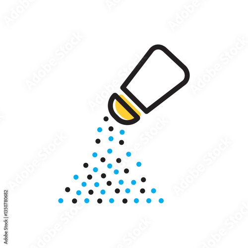 Multi color icon for salt