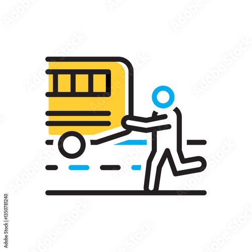 Multi color icon for unfortunately