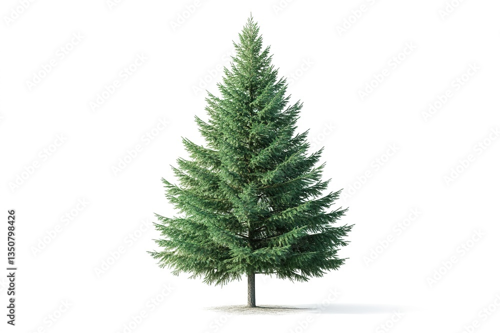 Isolated Spruce Tree on White Background Isolated Spruce Tree on White Background