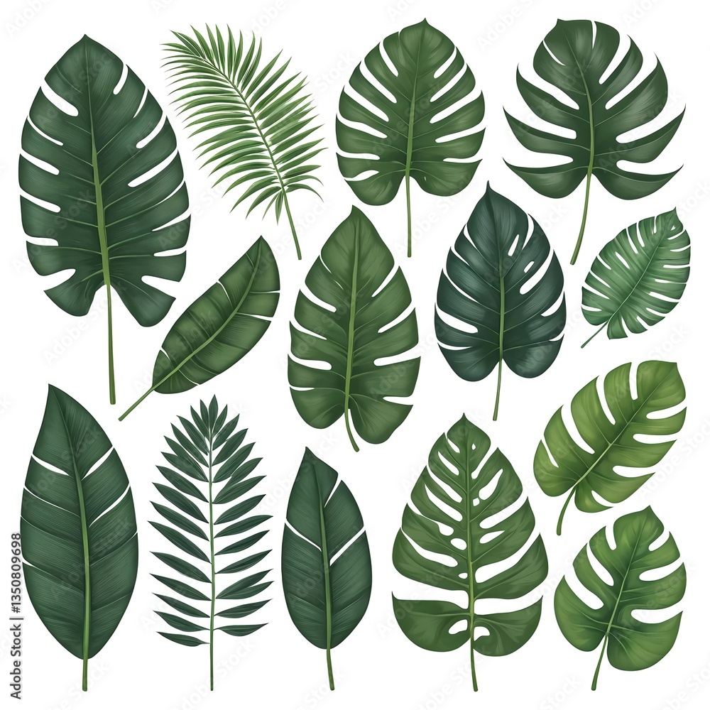 Collection of Tropical Leaves Collection of Tropical Leaves