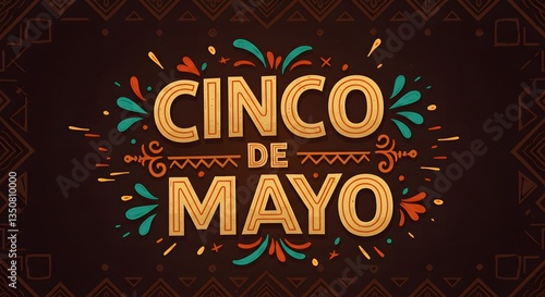 Cinco de mayo Typography Ai image