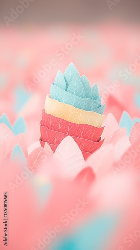 Pastel Flower Stack for Soft Background.