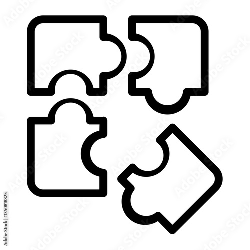 Drawing puzzle creativity Line Icon