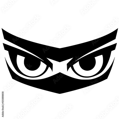Ninja eye silhouette