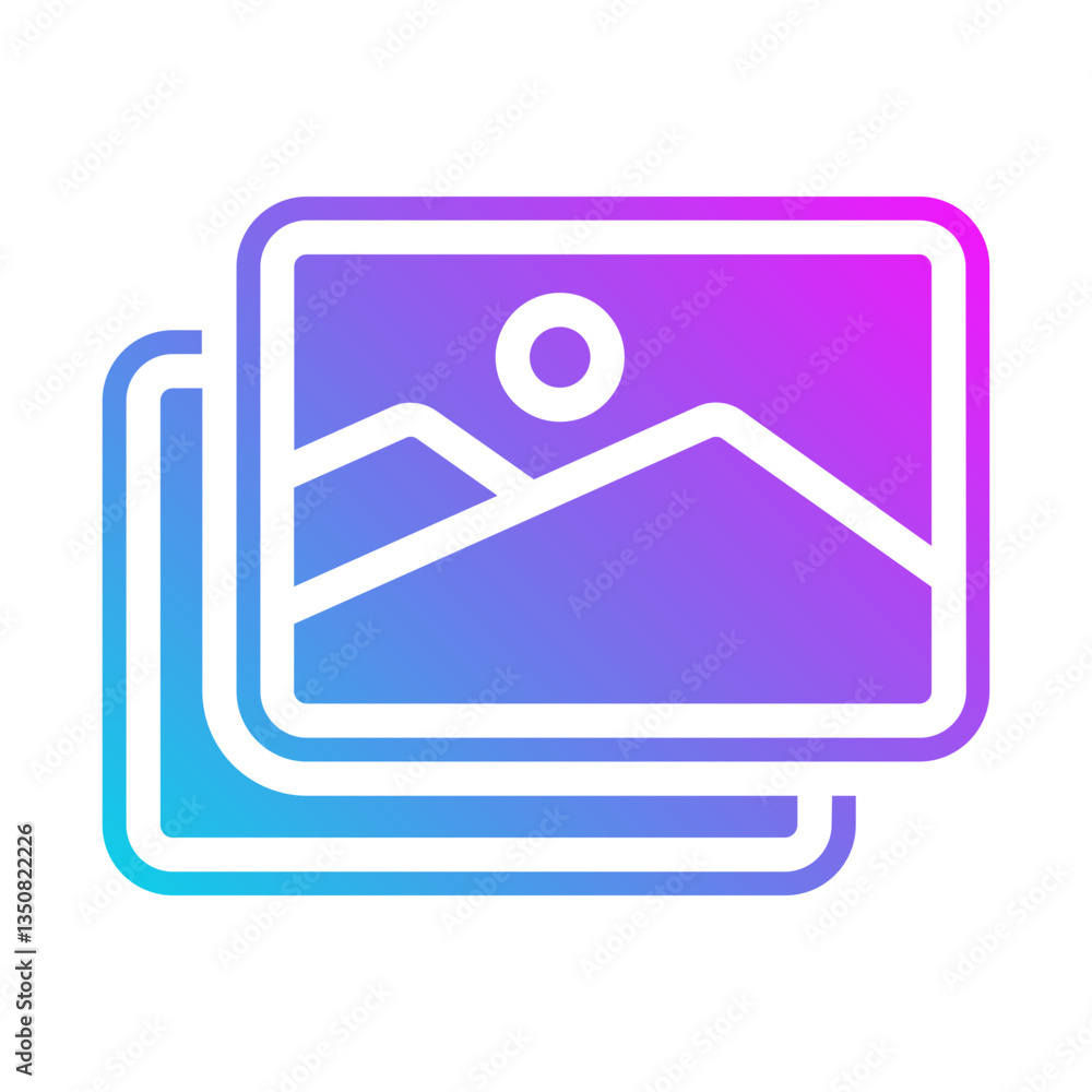 Image creativity Flat Gradient Icon Image creativity Flat Gradient Icon