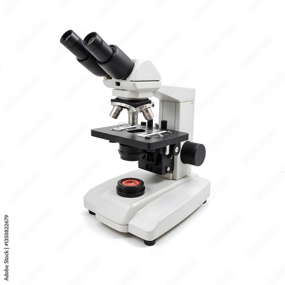 Laboratory microscope on white background Laboratory microscope on white background