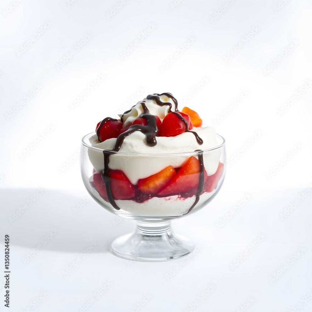 Elegant Strawberry and Cream Parfait Elegant Strawberry and Cream Parfait