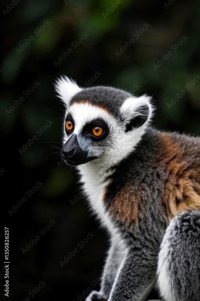 Fototapeta premium araffe sitting on a rock looking at the camera