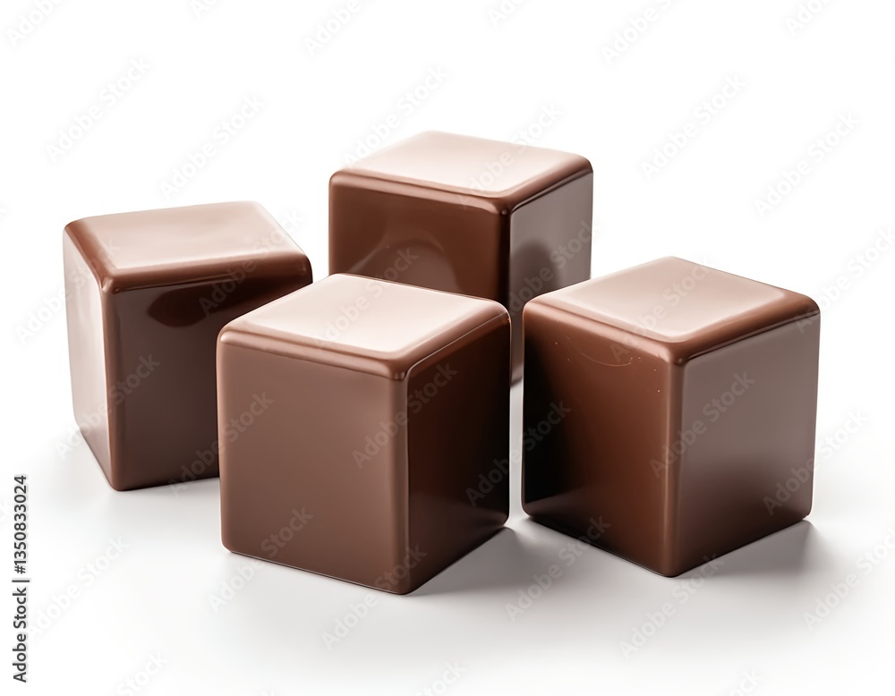 Four Chocolate Cubes Four Chocolate Cubes