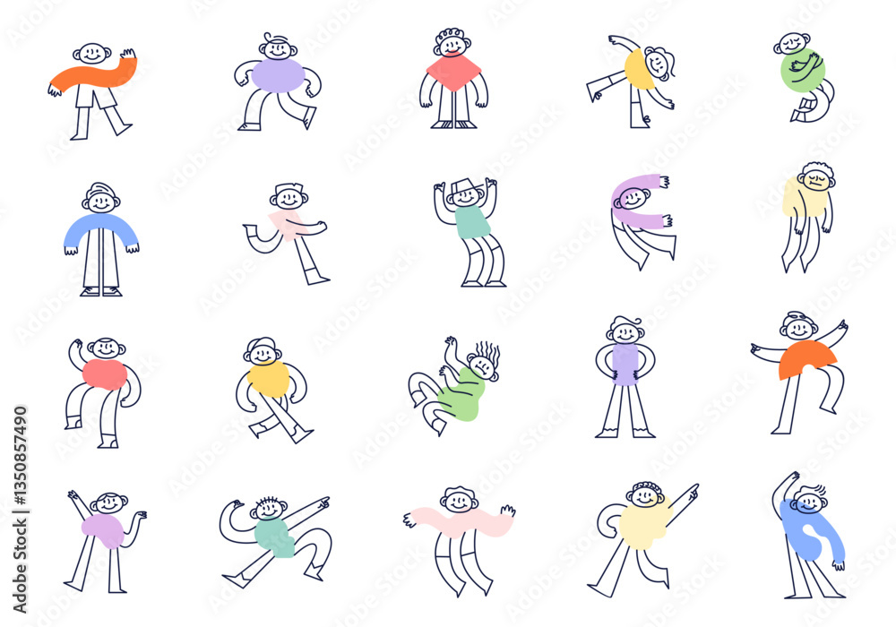 Abstract Shape Character Illustartion Element Abstract Shape Character Illustartion Element
