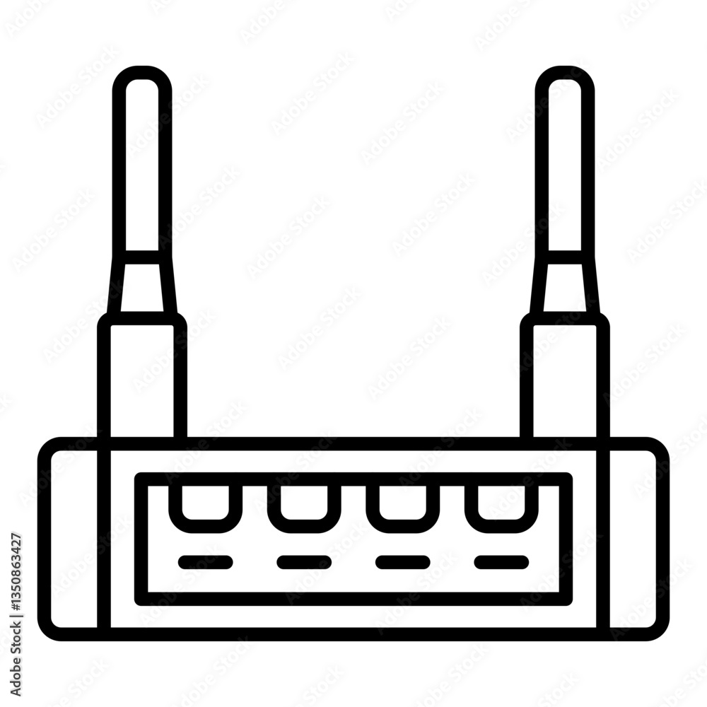 Fototapeta premium Wifi router Icon