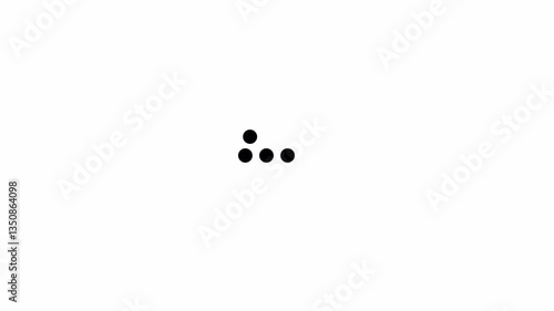 simple alpha channel loading animation. loading animation with the rightmost point moving to the left via top and bottom looping