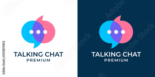 Chat quote mark icon vector illustration. Chat talk logo design suitable for technology, business, internet, app, mobile. Bubble speech logo vector.