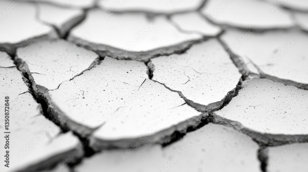 Obraz premium Drought impact on dry soil arid region nature photography macro view environmental concerns
