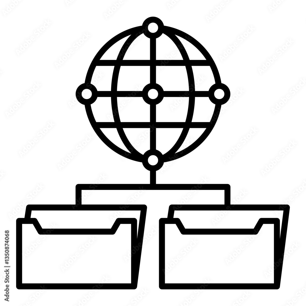 Data sharing Icon Data sharing Icon