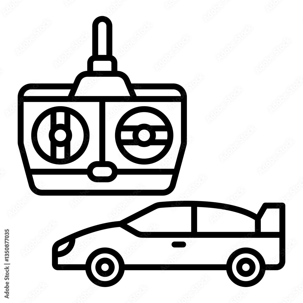 Obraz premium Remote car Icon