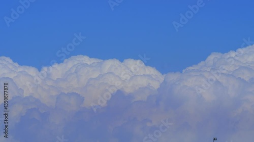 Sunny,Sky,Clouds,Cumulonimbus Clouds,Timelapse