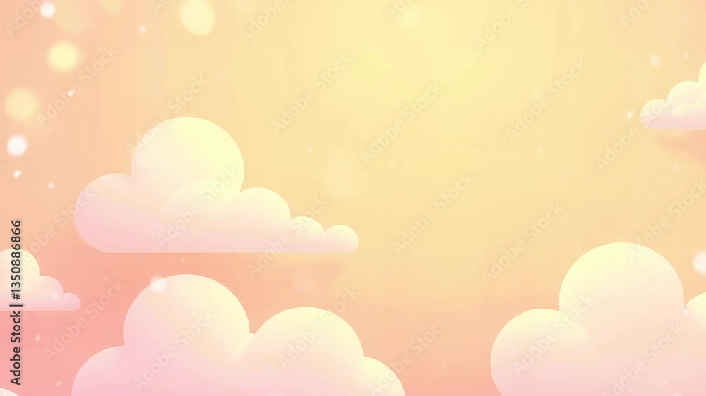 Cartoon with cloud Image Scene, for Landscape Designs, The animation Cartoon with cloud Image Scene, for Landscape Designs, The animation